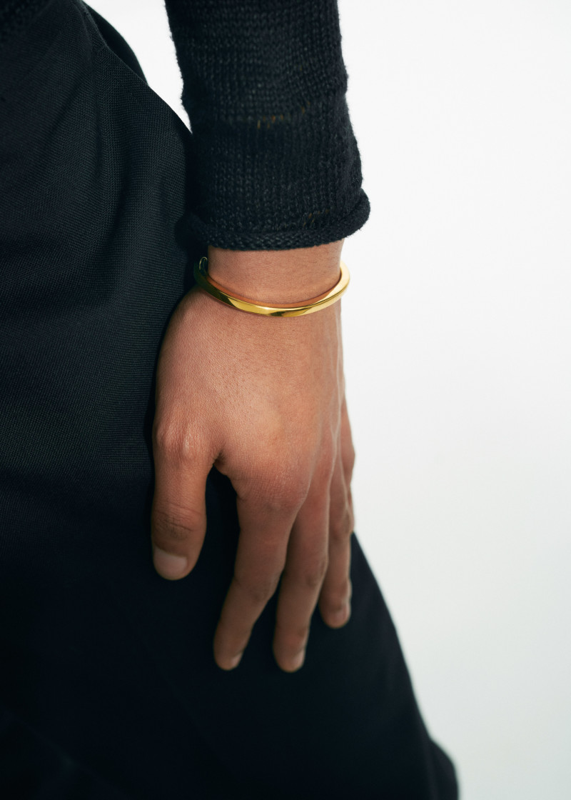 square bracelet polished gold p-1