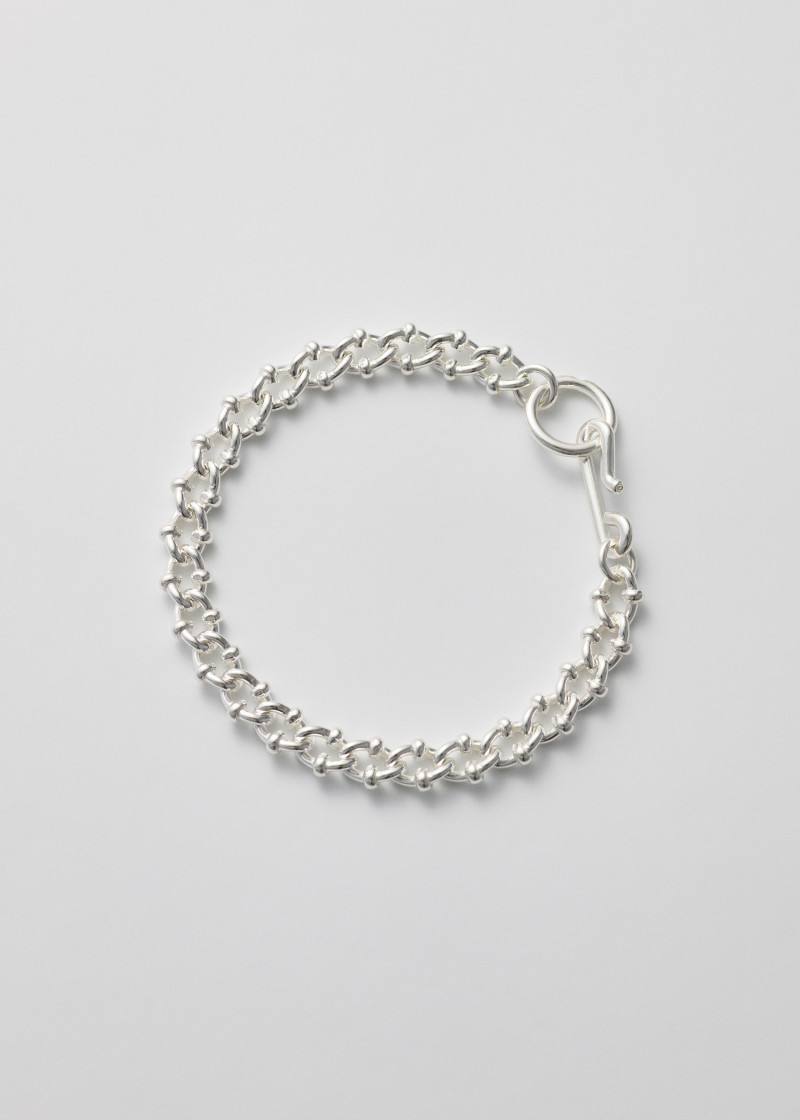 dna bracelet polished silver p1