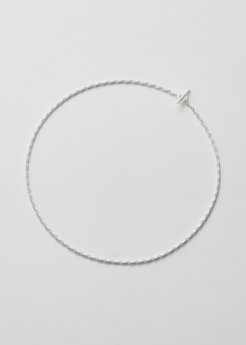 fold necklace polished silver p1
