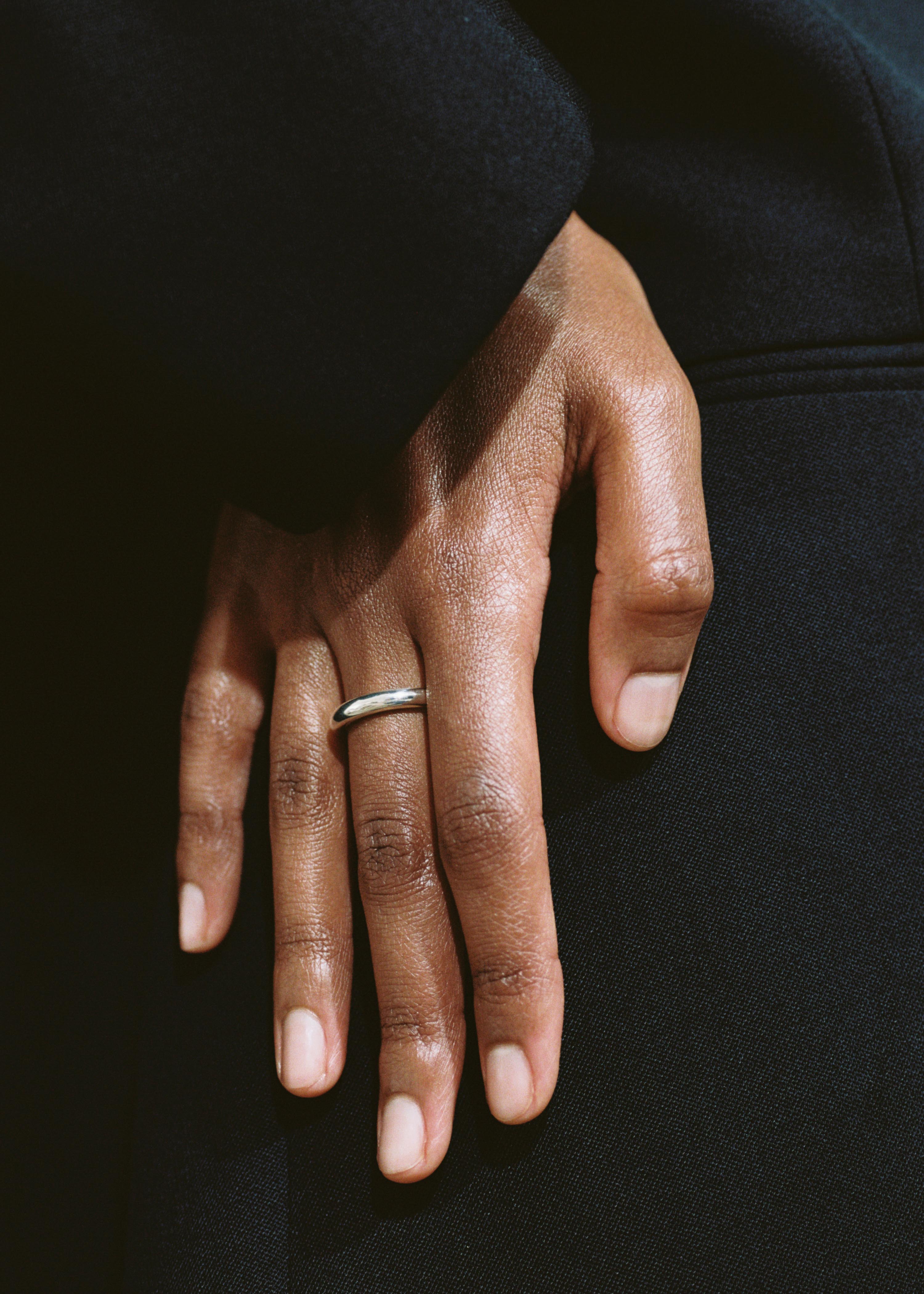 All Blues Snake ring thin