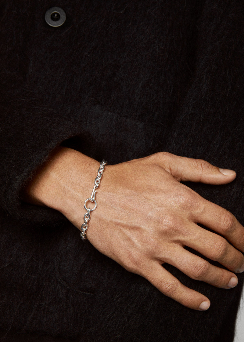 Standard Bracelet Thin Polished Silver M L1