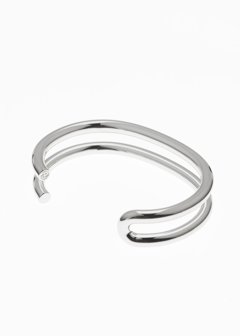 turn bracelet polished silver p-3