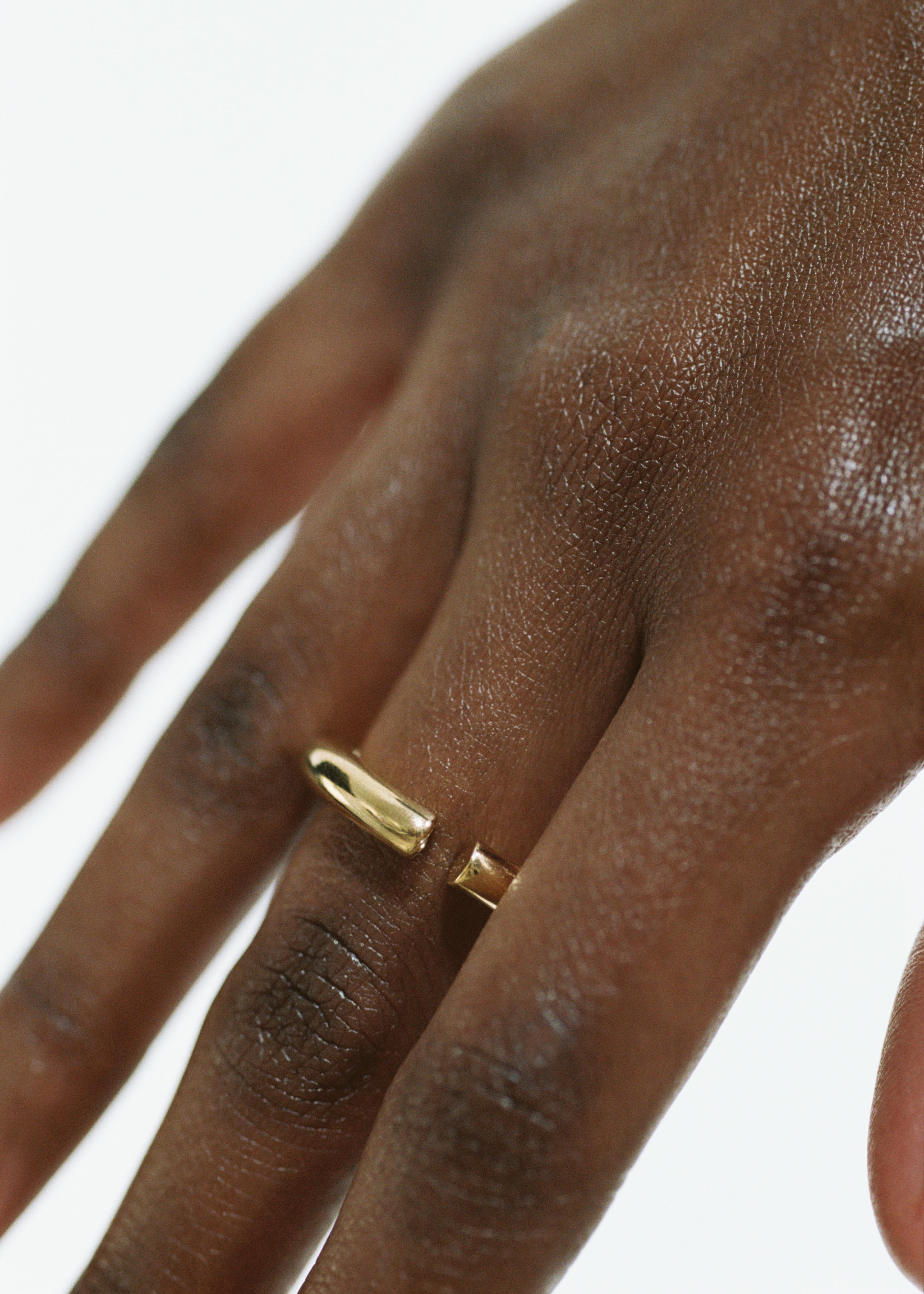 All Blues Snake ring thin