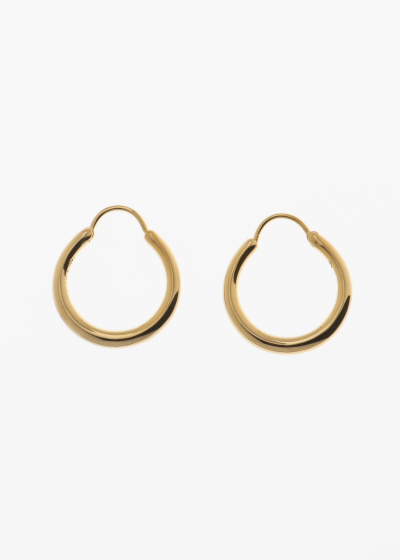 snake earrings mid polished gold p-1