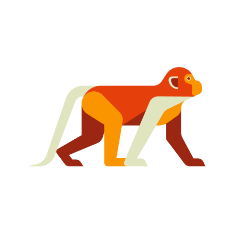 Monkey Chinese Zodiac Animal Sign Icon