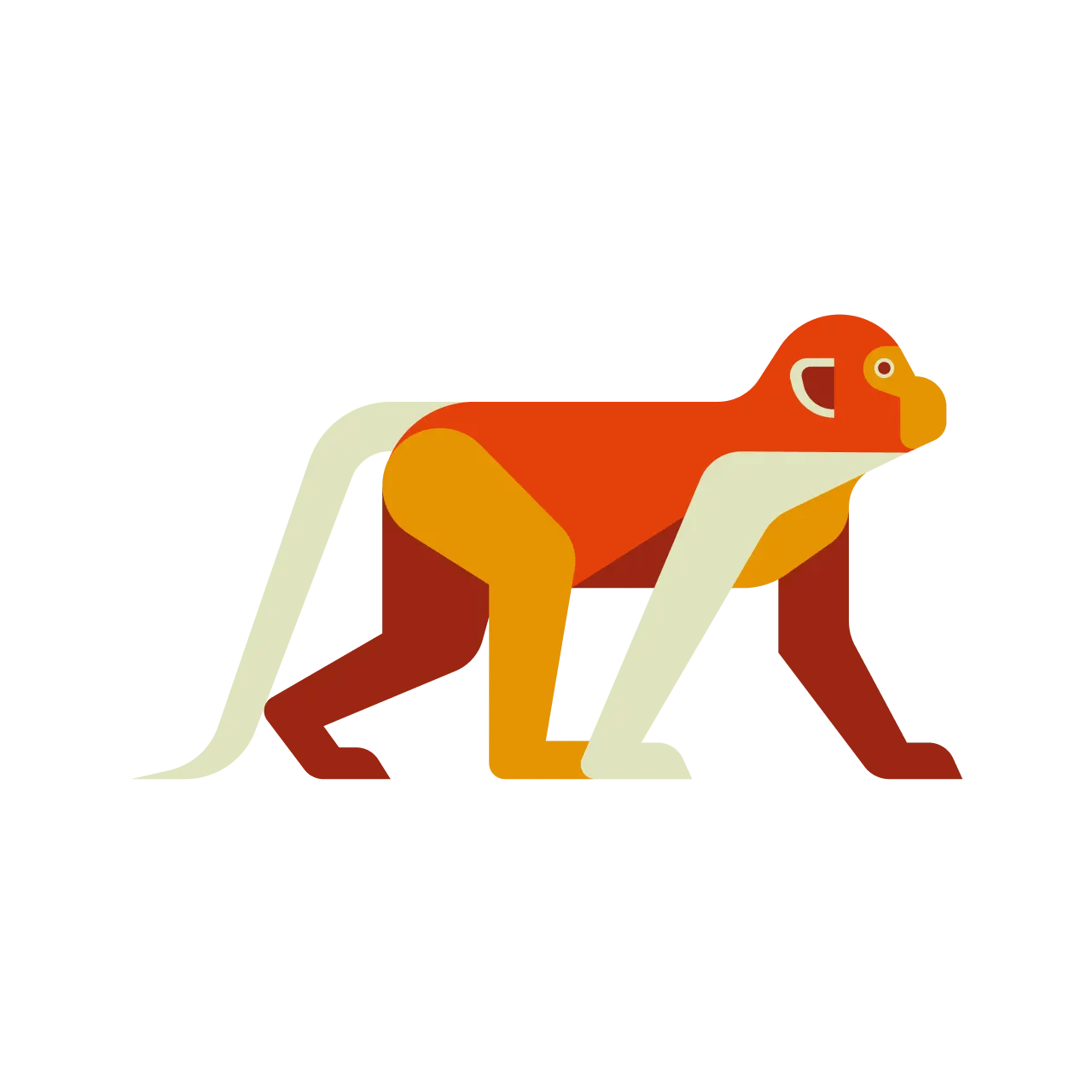 Monkey Chinese Zodiac Animal Sign Icon