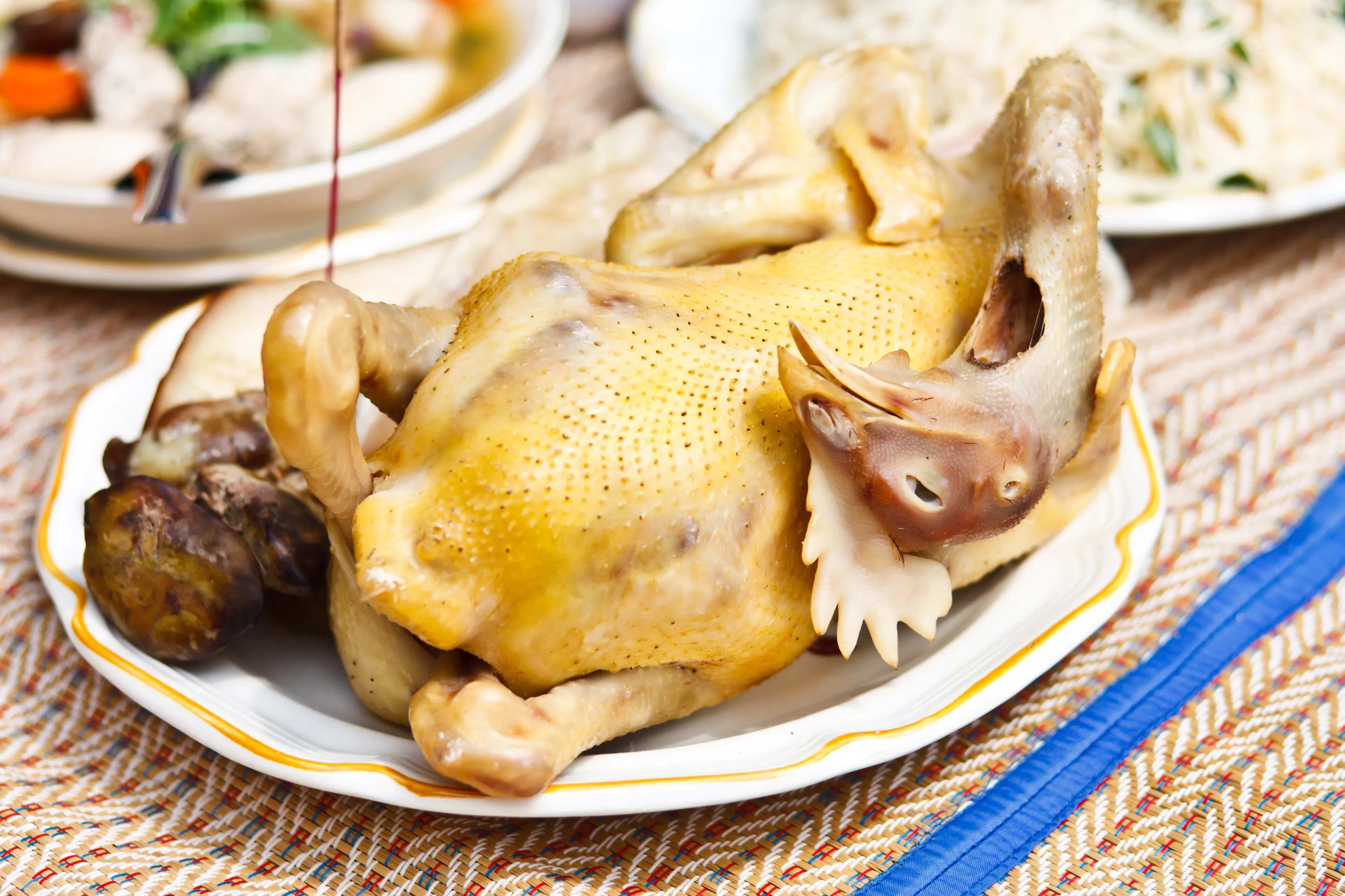 Chinese New Year Food Steamed Chicken