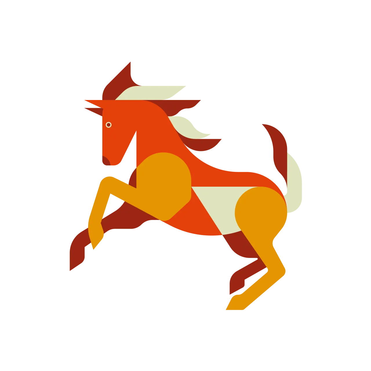 Horse Chinese Zodiac Animal Sign Icon