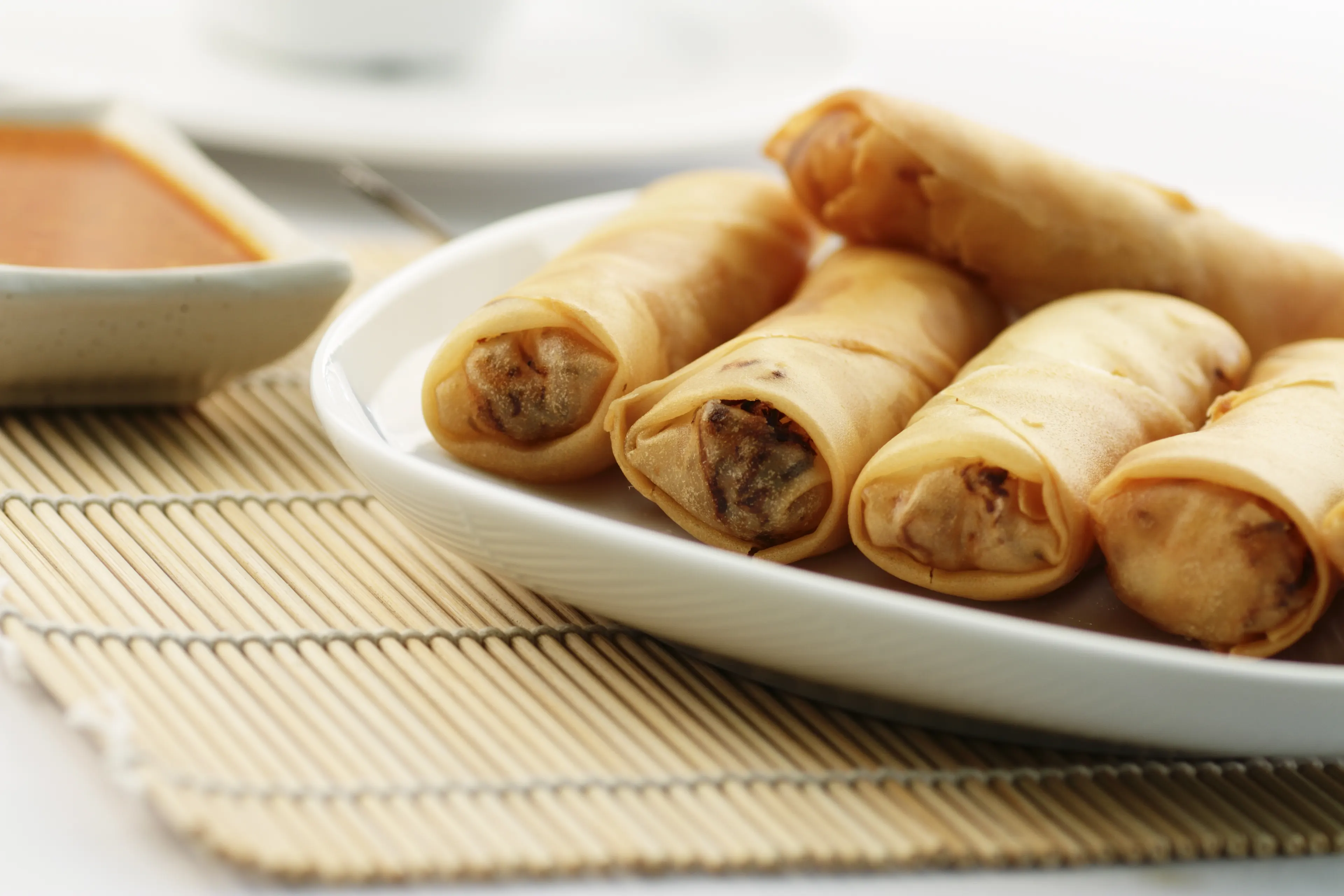 Chinese New Year Food Spring Rolls