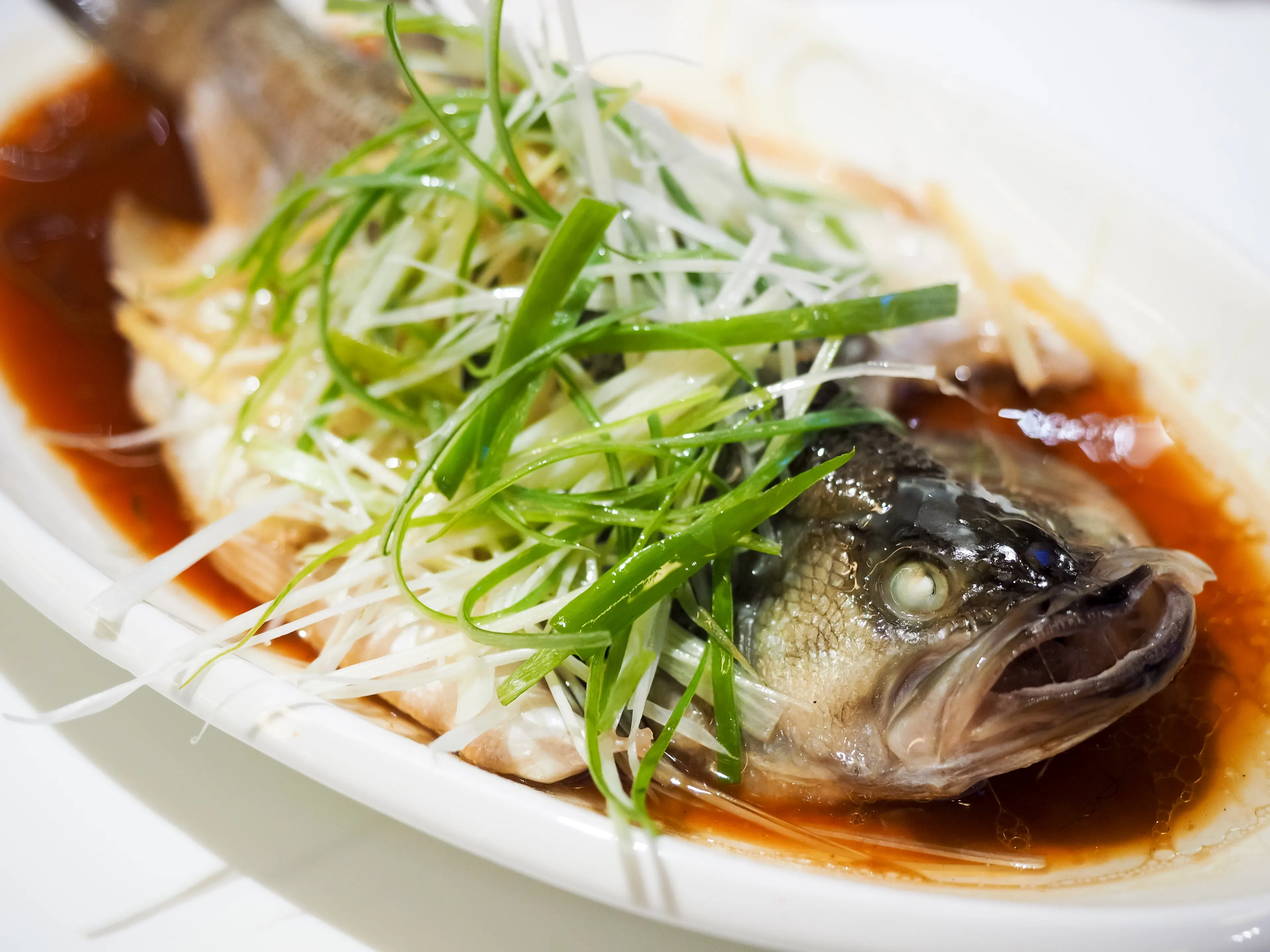 Chinese New Year Food Steamed Fish