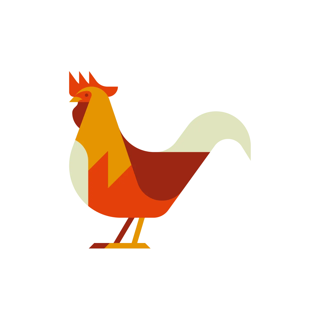 Rooster Chinese Zodiac Animal Sign Icon