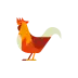 Rooster Chinese Zodiac Animal Sign Icon