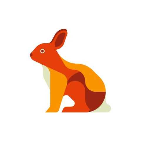 Rabbit Chinese Zodiac Animal Sign Icon