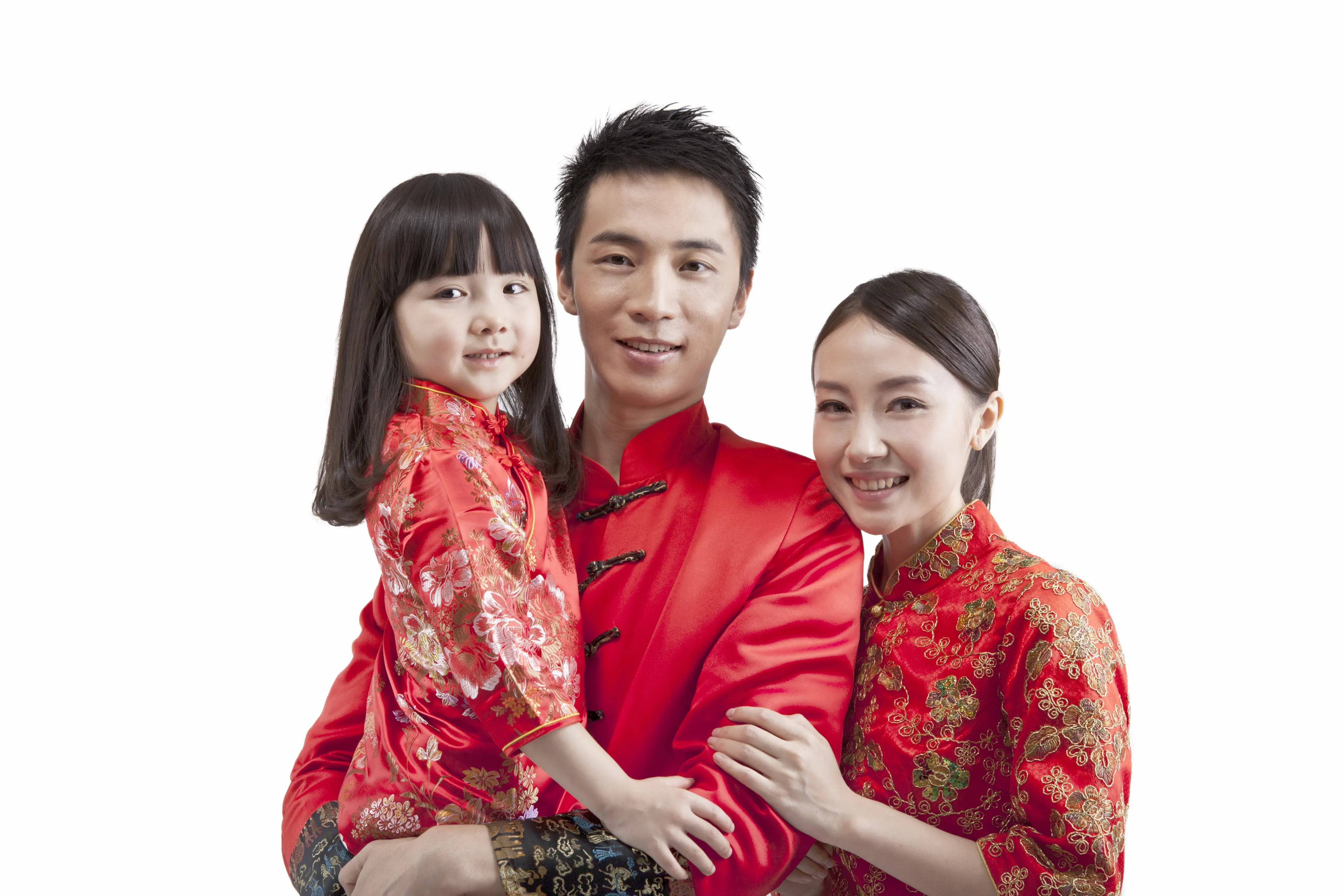 Chinese New Year Clothes Family In Tang Suit