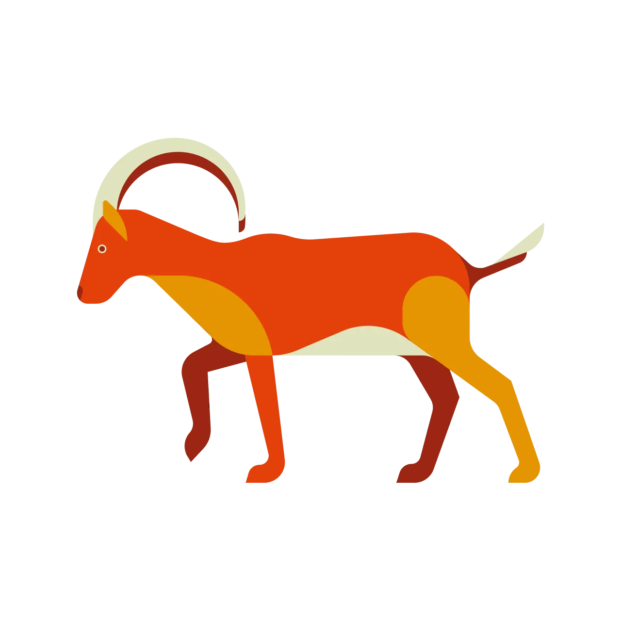 Goat Chinese Zodiac Animal Sign Icon