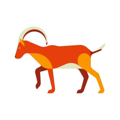 Goat Chinese Zodiac Animal Sign Icon