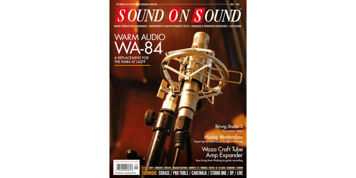 Cover Image for WA-84 Featured on Sound on Sound September Cover