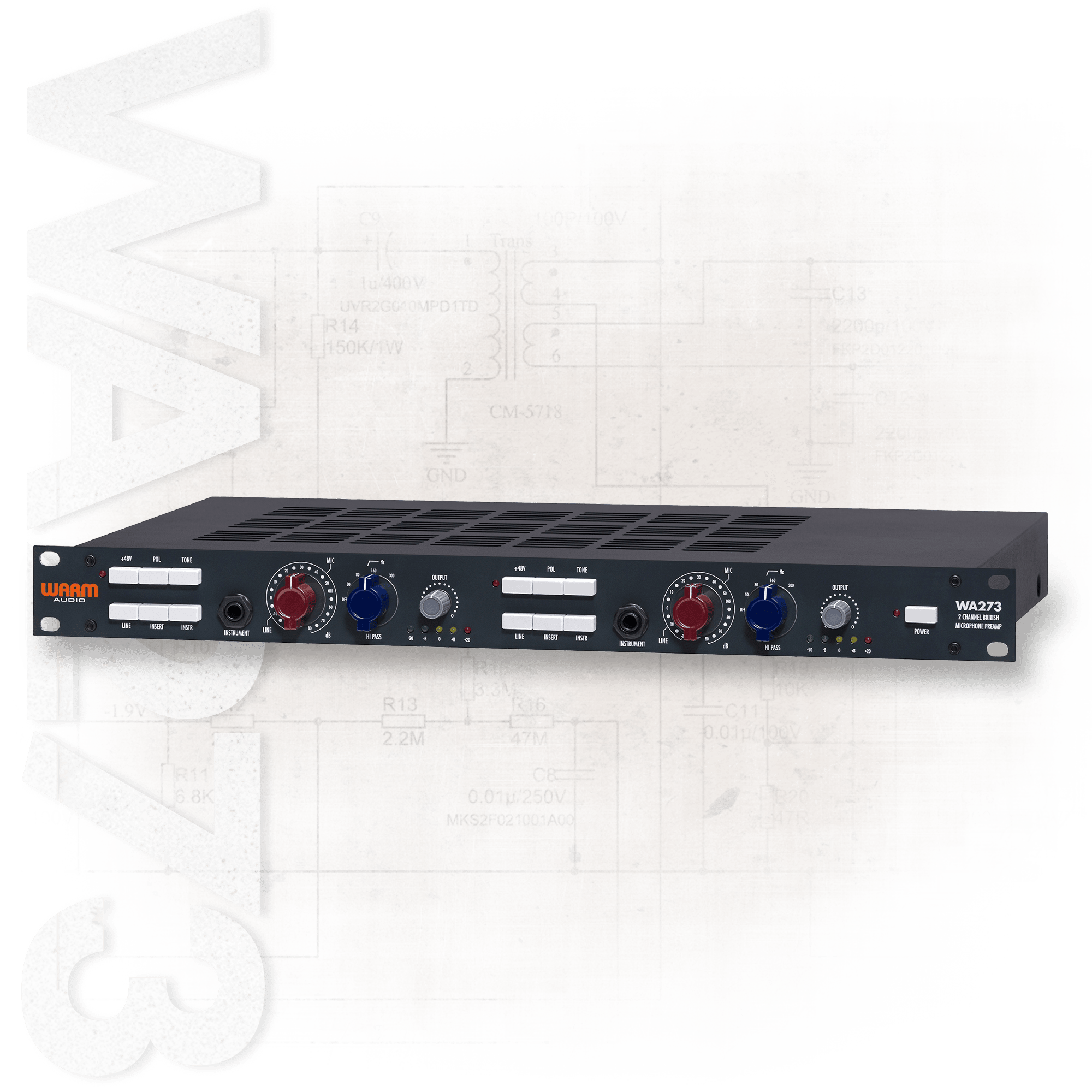 Warm Audio WA73 British Console-Style Microphone Preamplifier