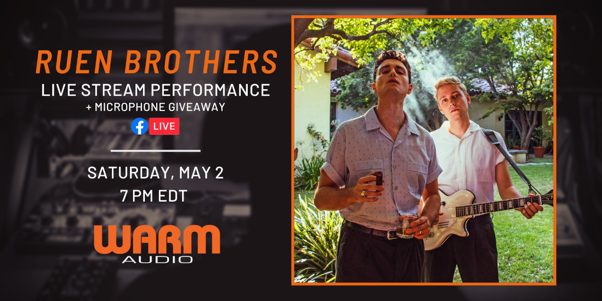 Cover Image for Live Stream Performance + Microphone Giveaway with The Ruen Brothers