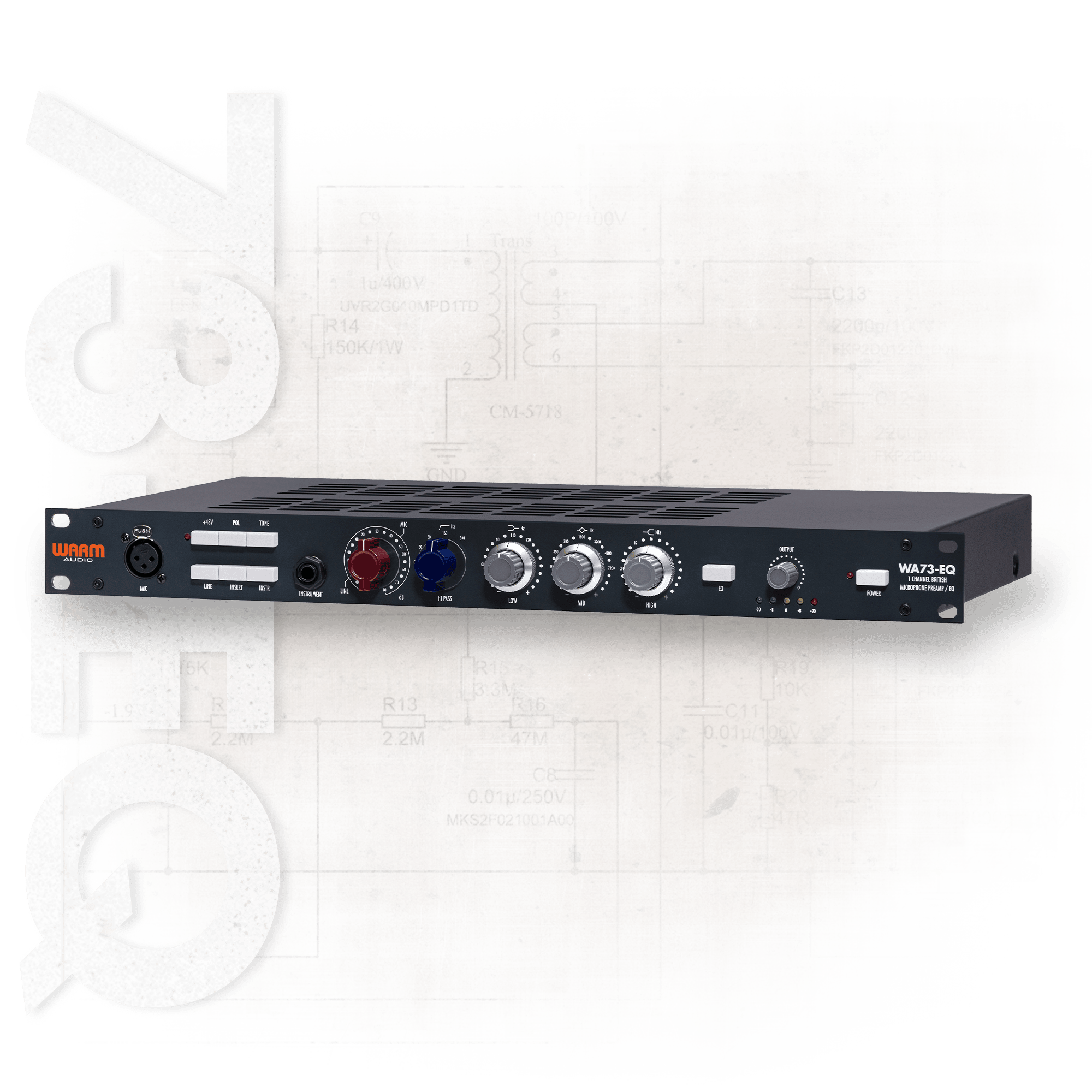 Warm Audio WA73-EQ British Console-Style Microphone Preamplifier