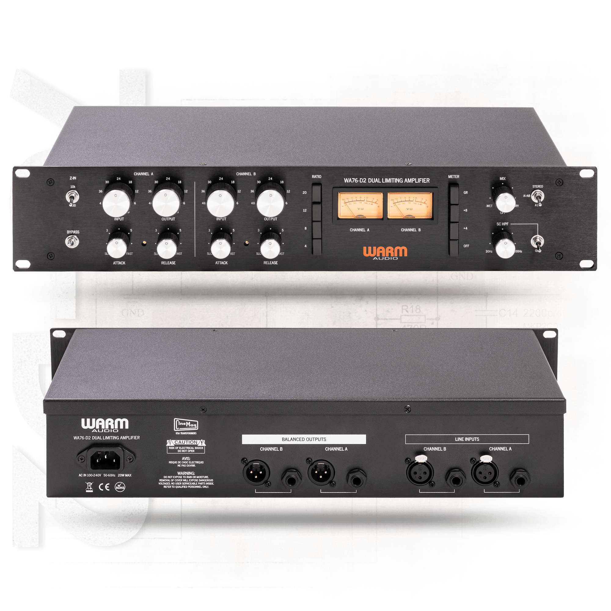 Warm Audio WA76-D & D2 1176-Style Single & Dual-Channel Studio