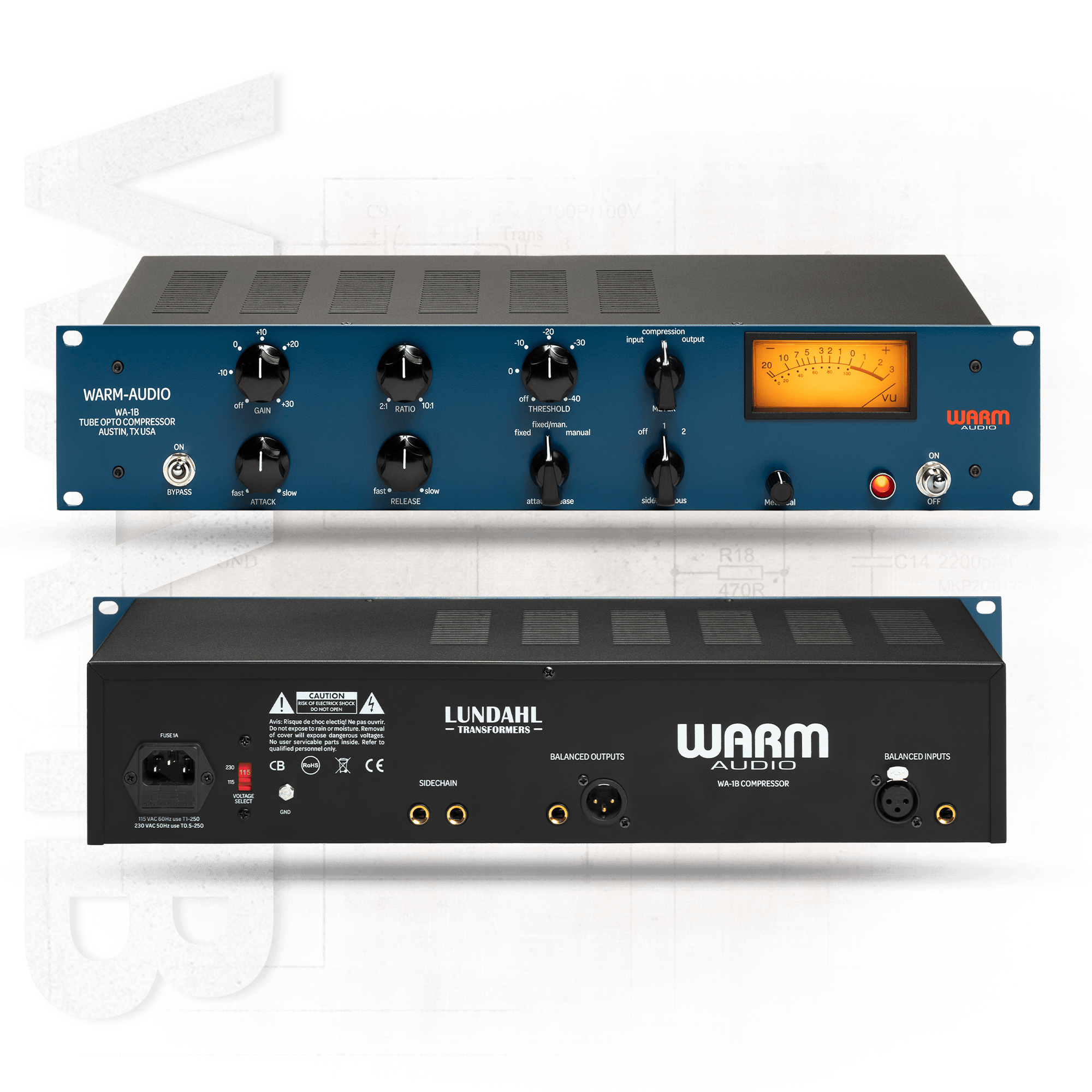 WARM AUDIO WA-1B チューブオプトコンプレッサー Warm Audio WA-1B Mono Optical Tube Compressor