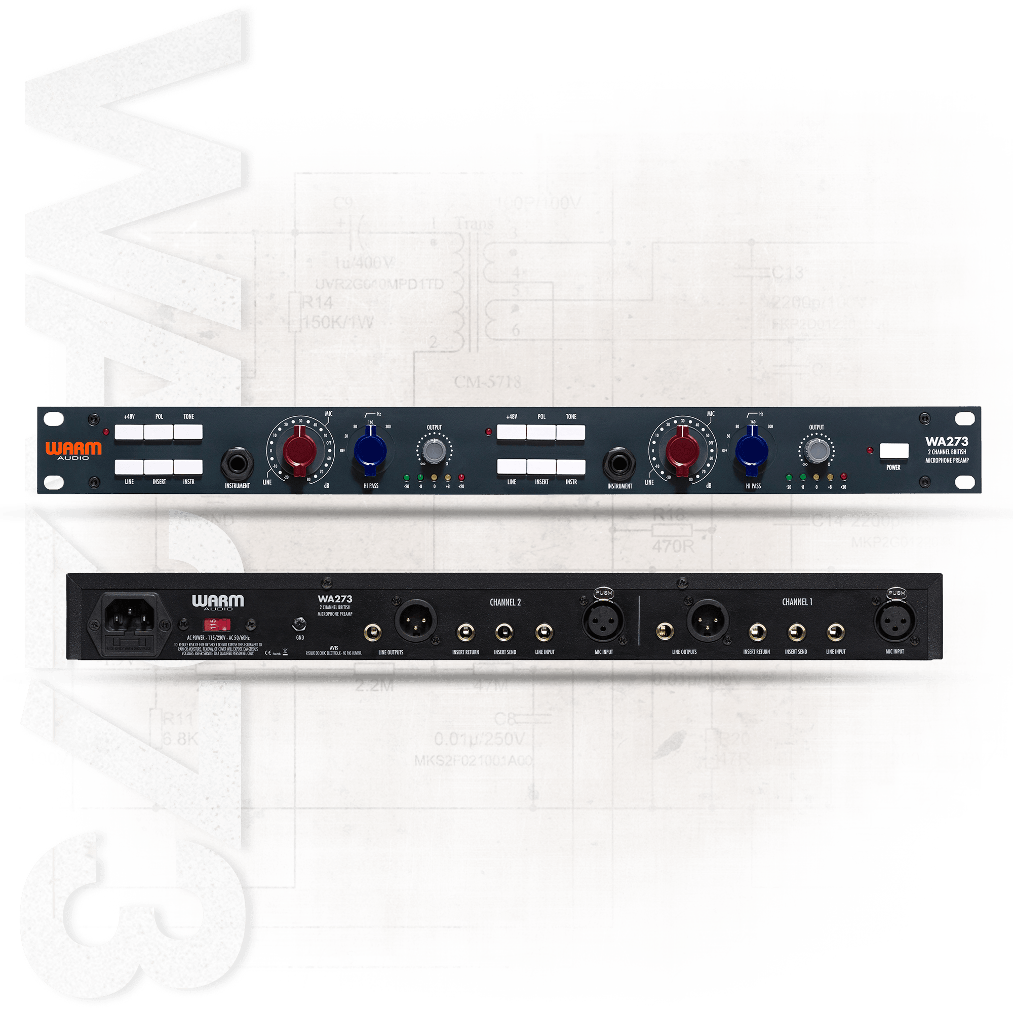 Warm Audio WA73 British Console-Style Microphone Preamplifier