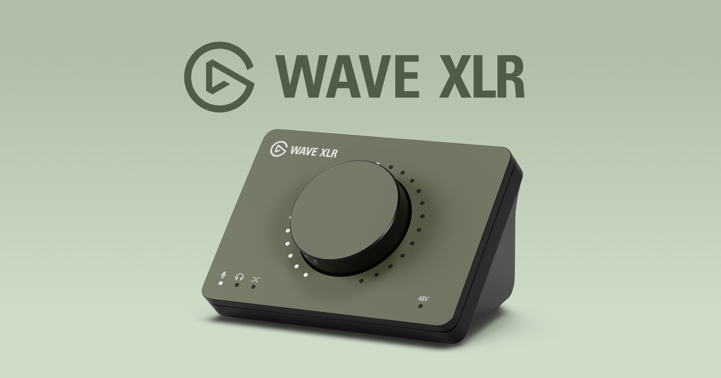 Wave XLR - Forest Green | Microphone Interface & Digital Mixing Wave XLR - Forest Green | Microphone Interface & Digital Mixing