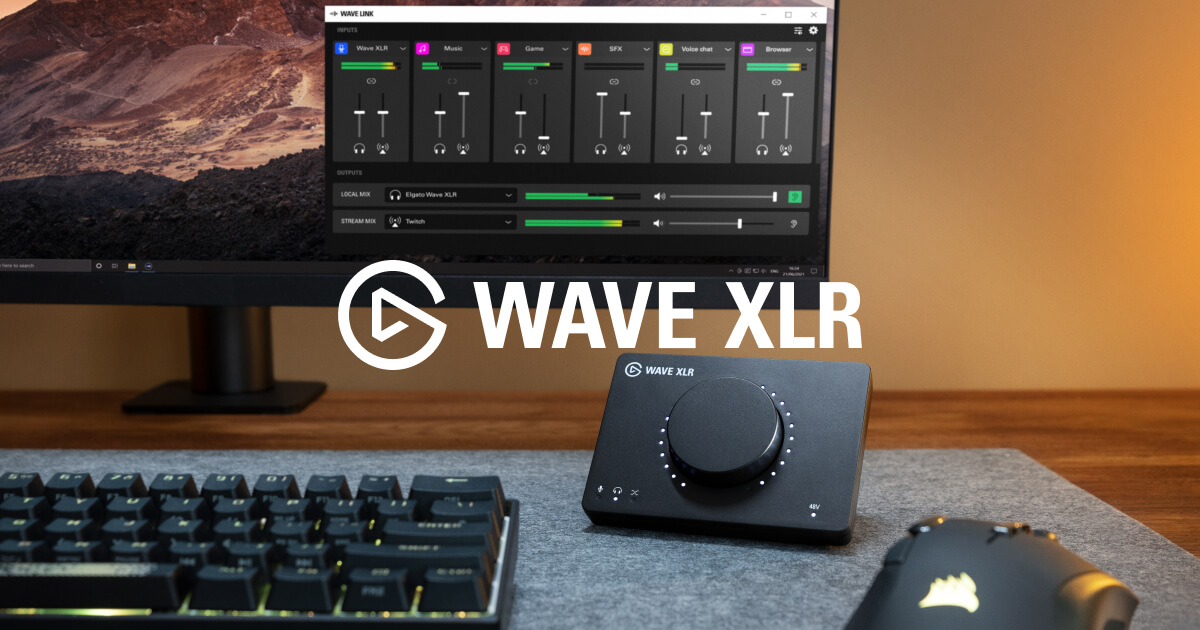 Elgato Wave XLR USB-C Audio Interface Kit with Wave DX Broadcast