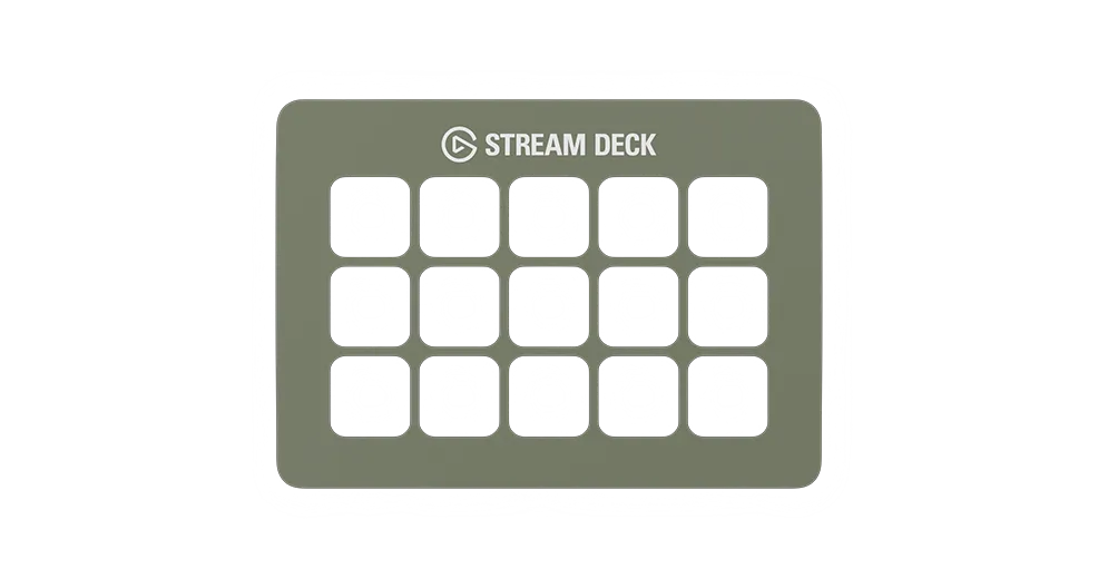 Stream Deck Forest Green Faceplate