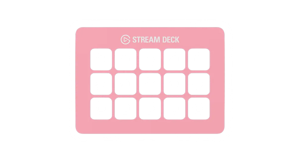 Stream Deck Pink Petal Faceplate