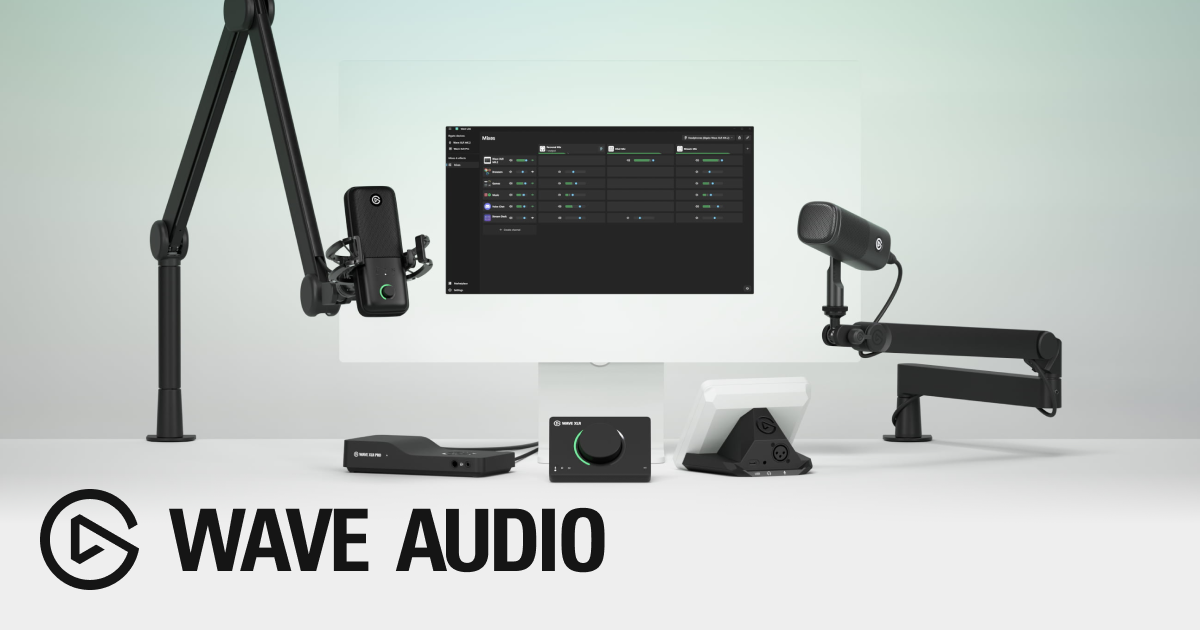 Wave Audioを探索｜マイク、ミキサー、マイクアーム | Elgato