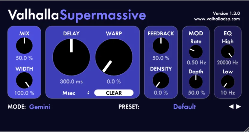 Valhalla Supermassive VST