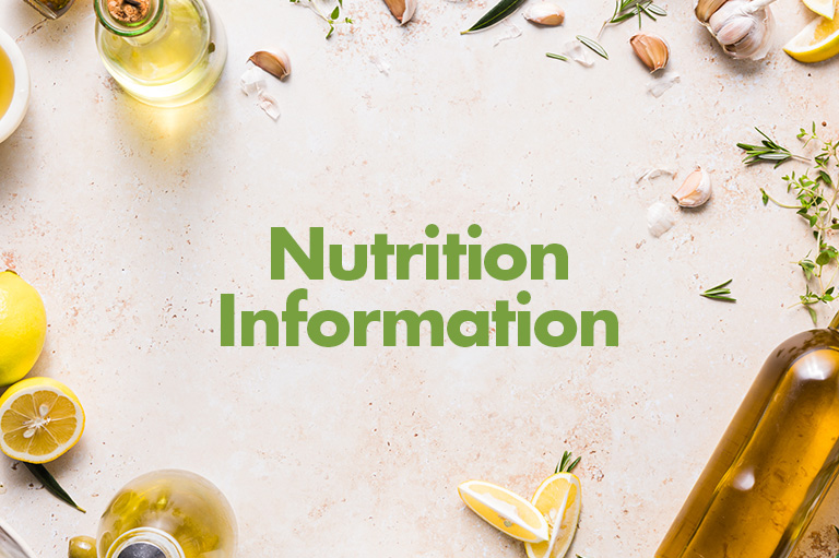 Nutritional Information Banner Image Set
