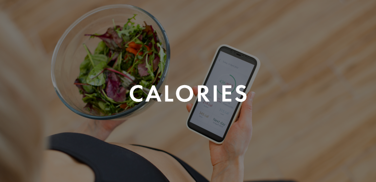 Calories landing page banner image set