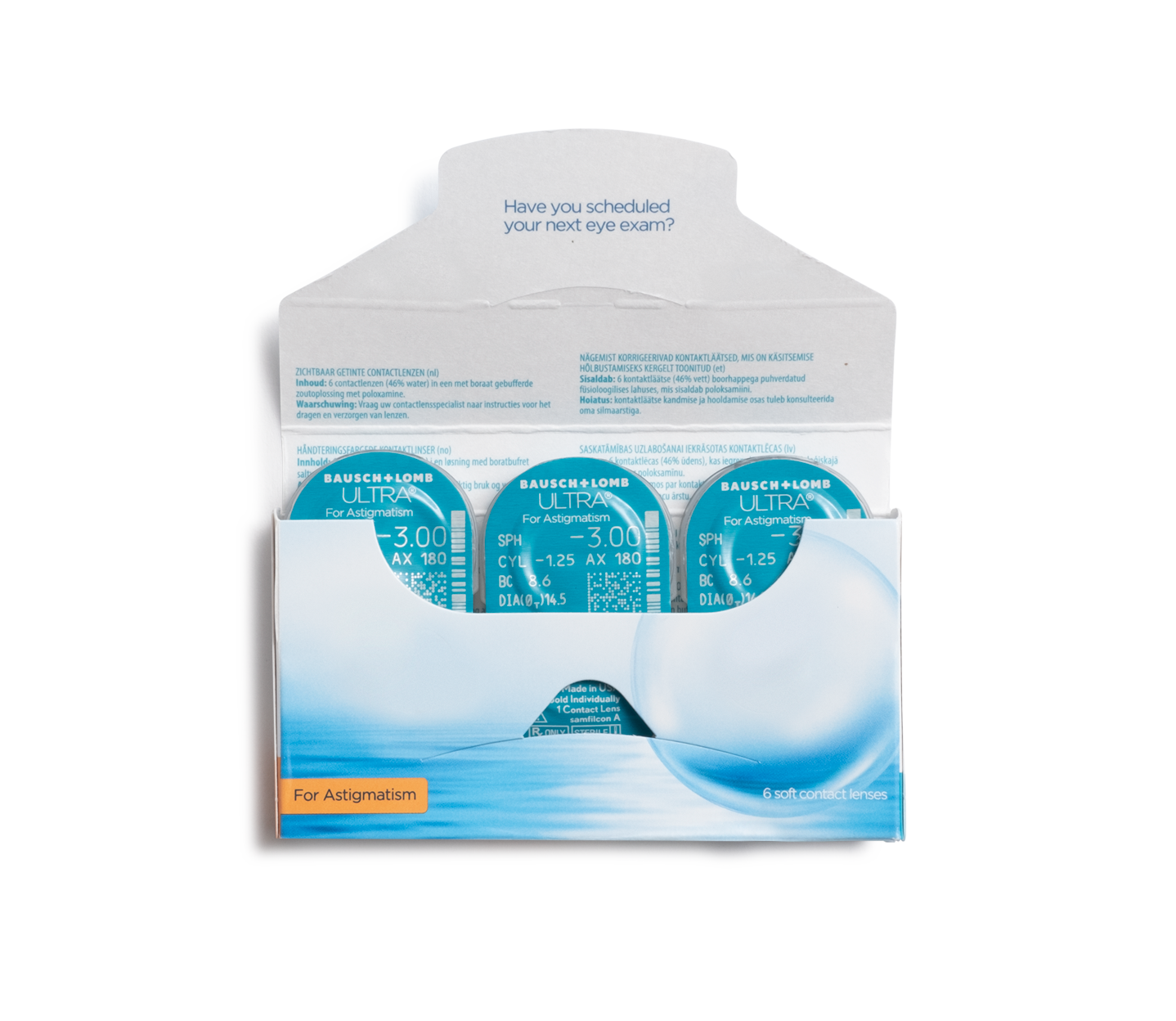 Bausch + Lomb ULTRA for Astigmatism 6pk contacts 