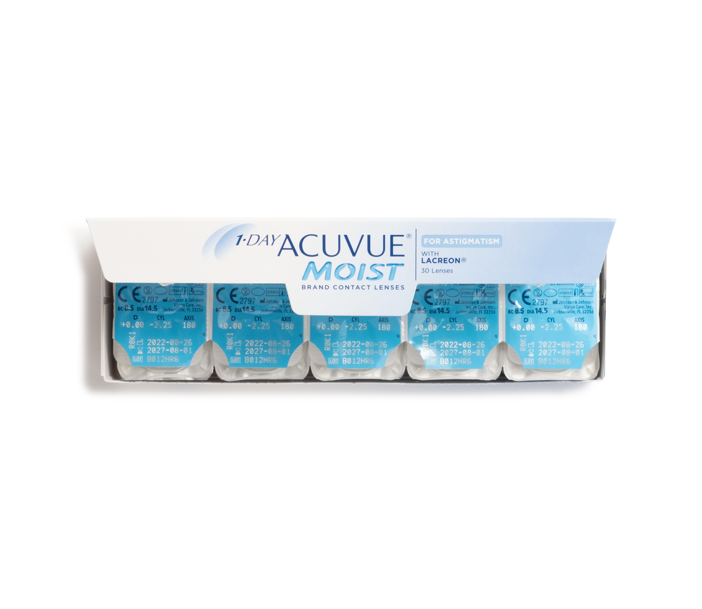1-Day Acuvue Moist for Astigmatism 30pk contacts 