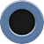 Matte Black with Blue Smoke Trim Eyeglass Frame Color