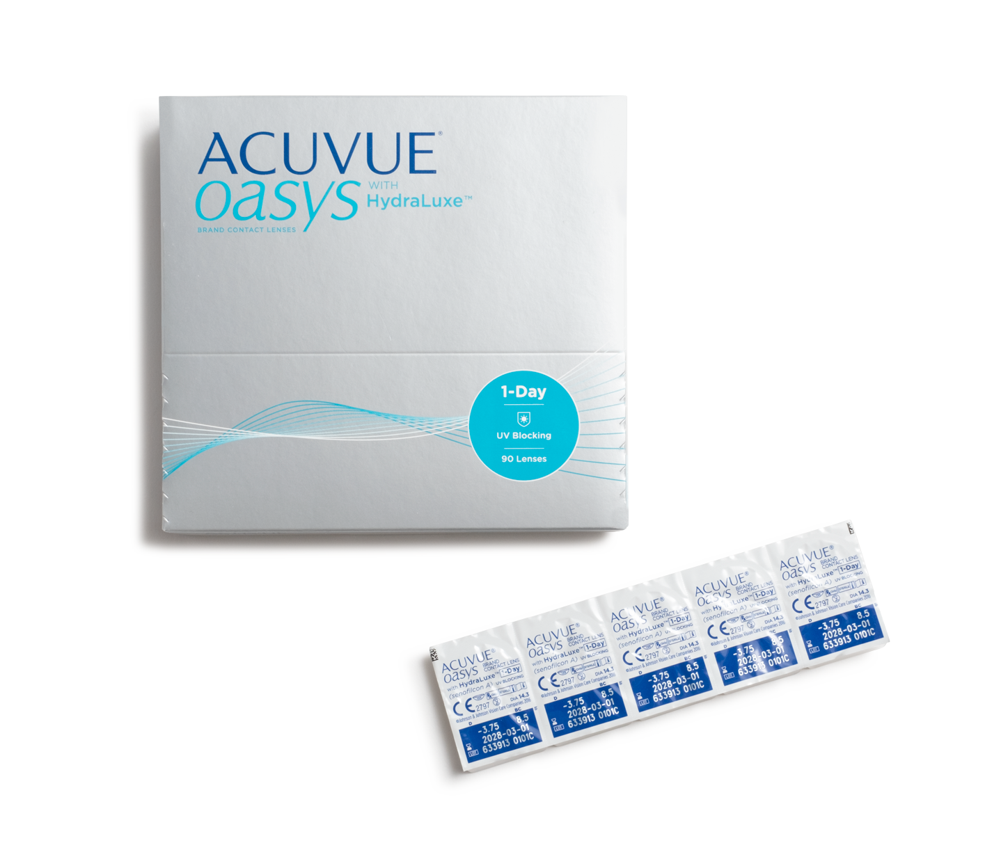 Acuvue Oasys 1-Day with Hydraluxe 90pk contacts 