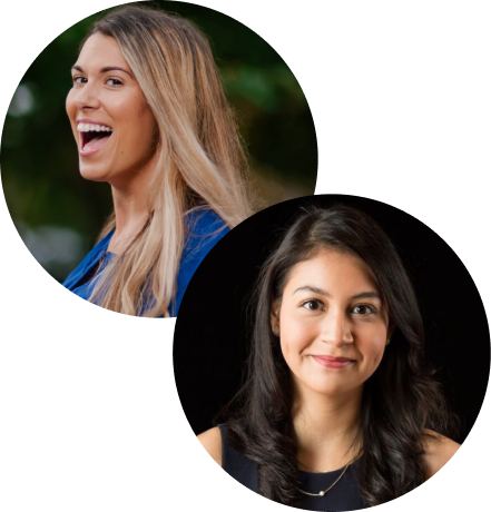 Profile photos of two Tide Cleaners Franchise Team Members