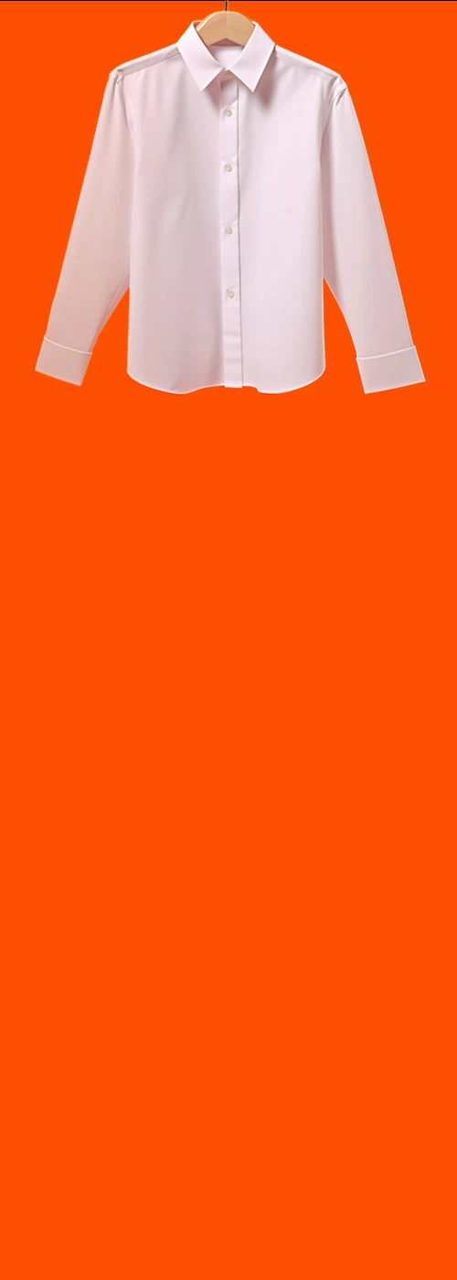 Orange background shirt hanging