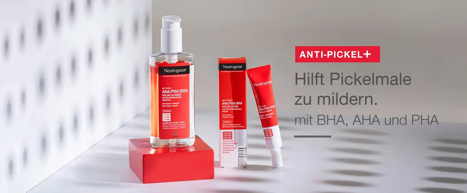 Anti Pickel+ Hilt Pickelmale zu mildern. Mit BHA, AHA und PHA