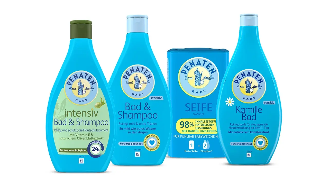 Die Penaten Produkte zum Reinigen von Babyhaut