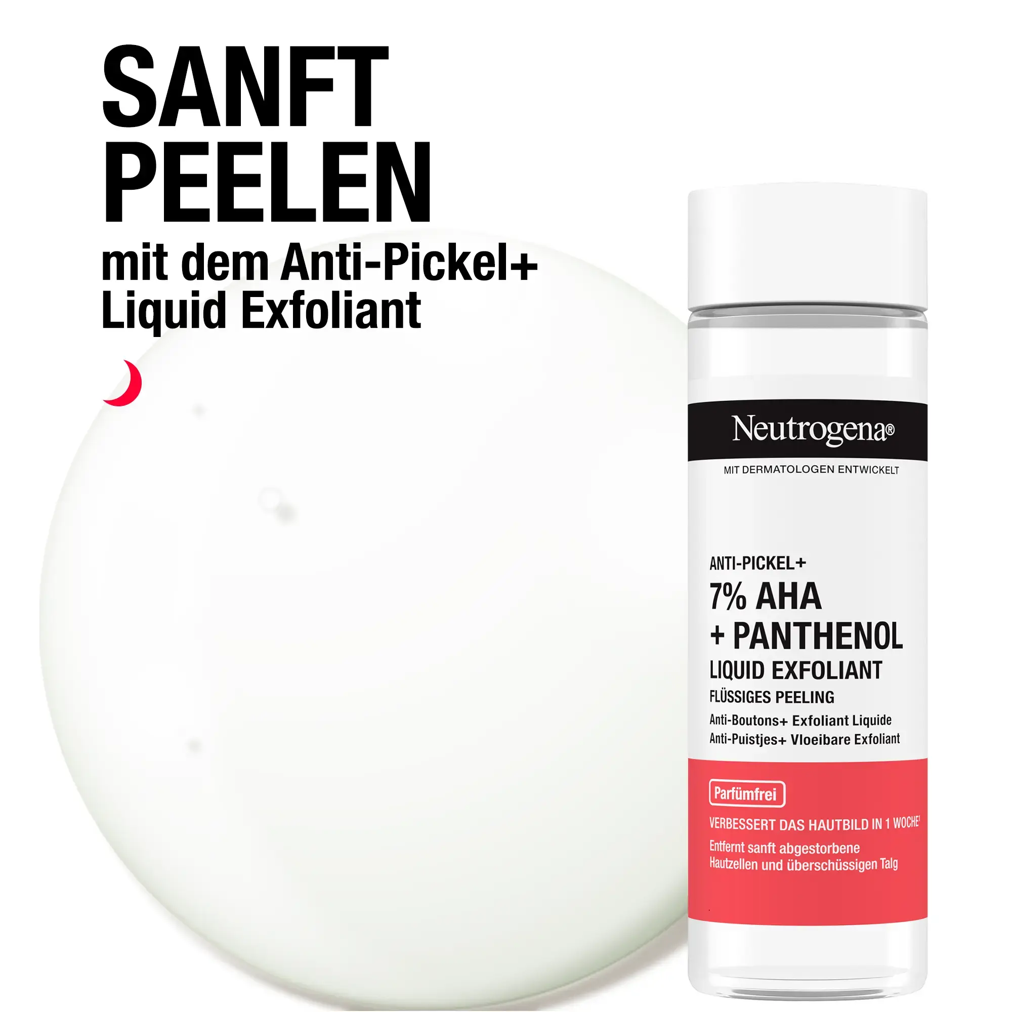 Sanft Peelen mit dem Anti Pickel+ Liquid Exfoliant