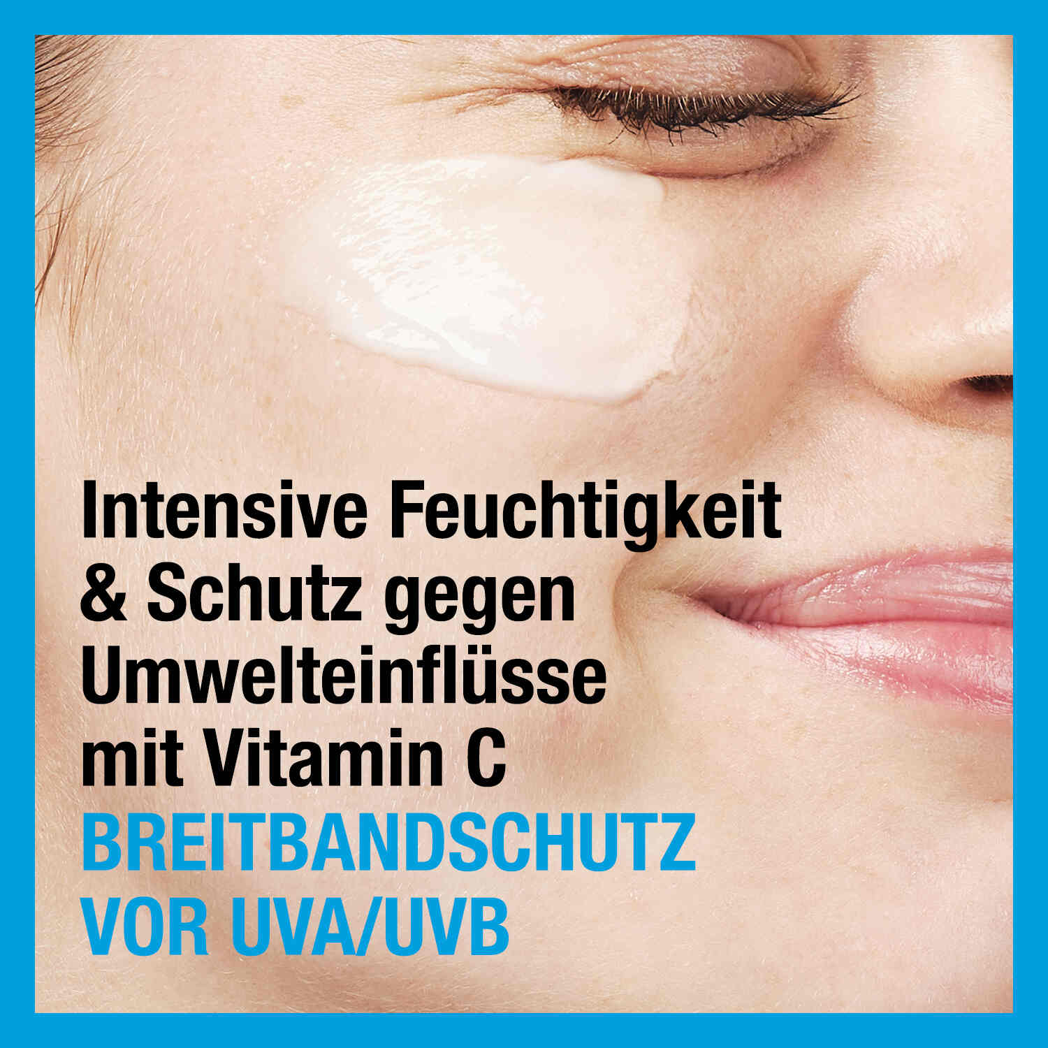 Intensive Feuchtigkeit & Schutz gegen Umwelteinflüsse mit Vitamin C. Breitbandschutz vor UVA/UVB. 