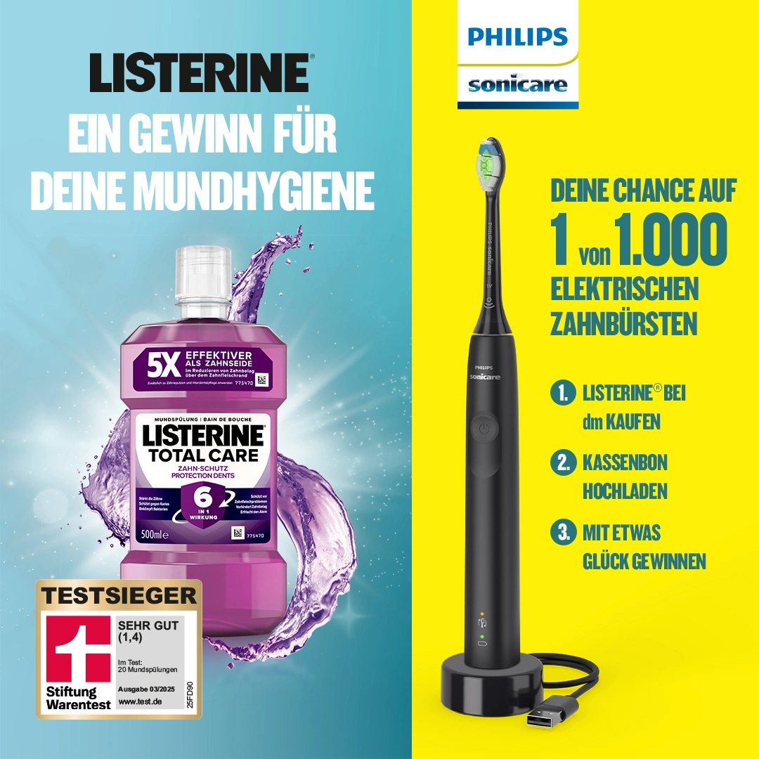 LISTERINE® Philips Sonicare Gewinnspiel 