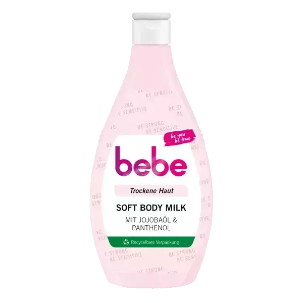 bebe Soft Body Milk – recycelbare Verpackung