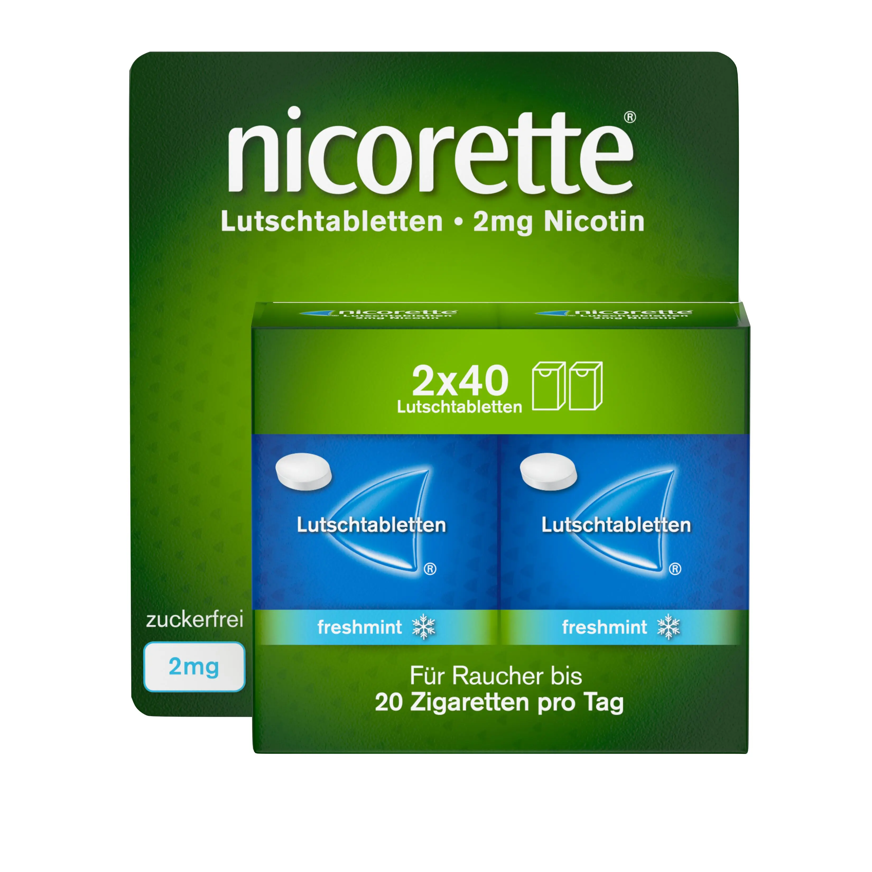 nicorette Lutschtabletten – Frontalansicht