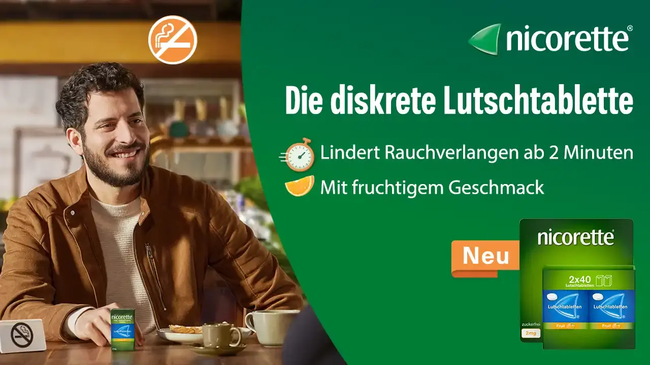 nicorette Rabattaktion - Jetzt 20% Rabatt auf nicorette Produkte sichern!