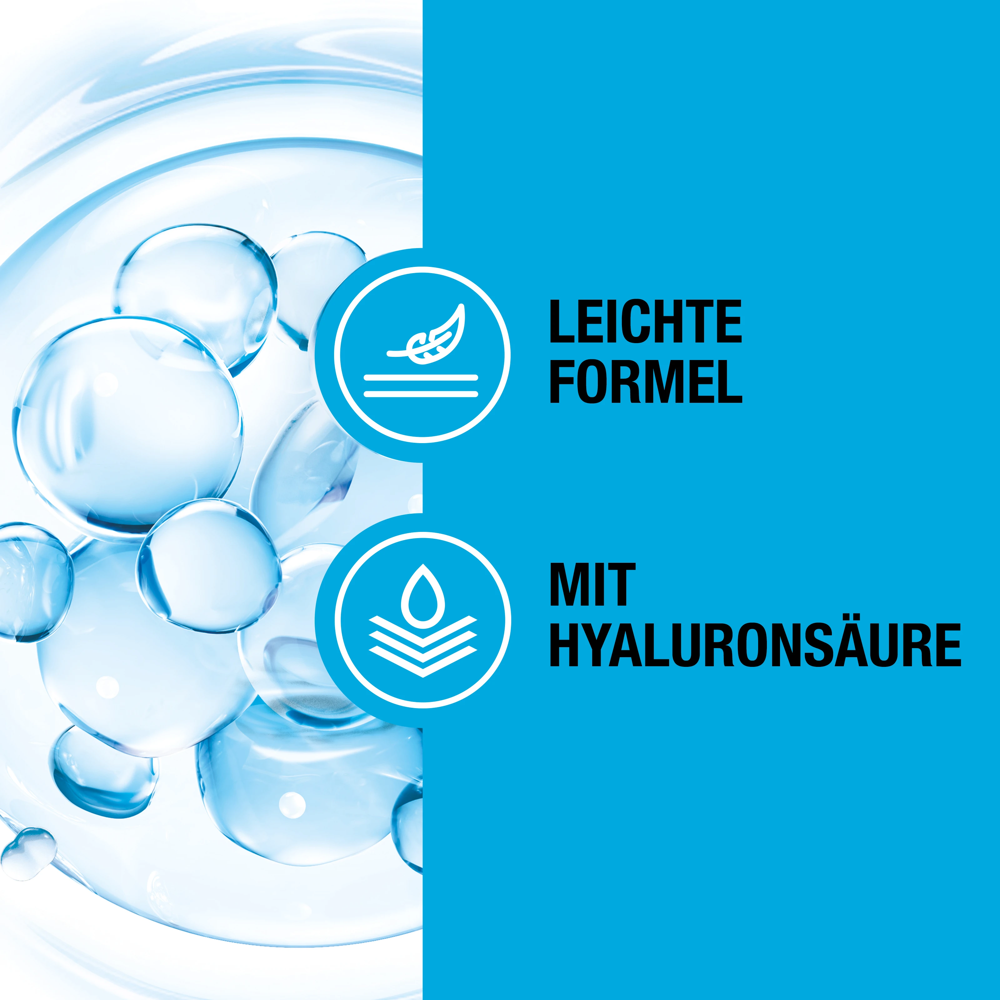 Leichte Formel mit Hyaluronsäure